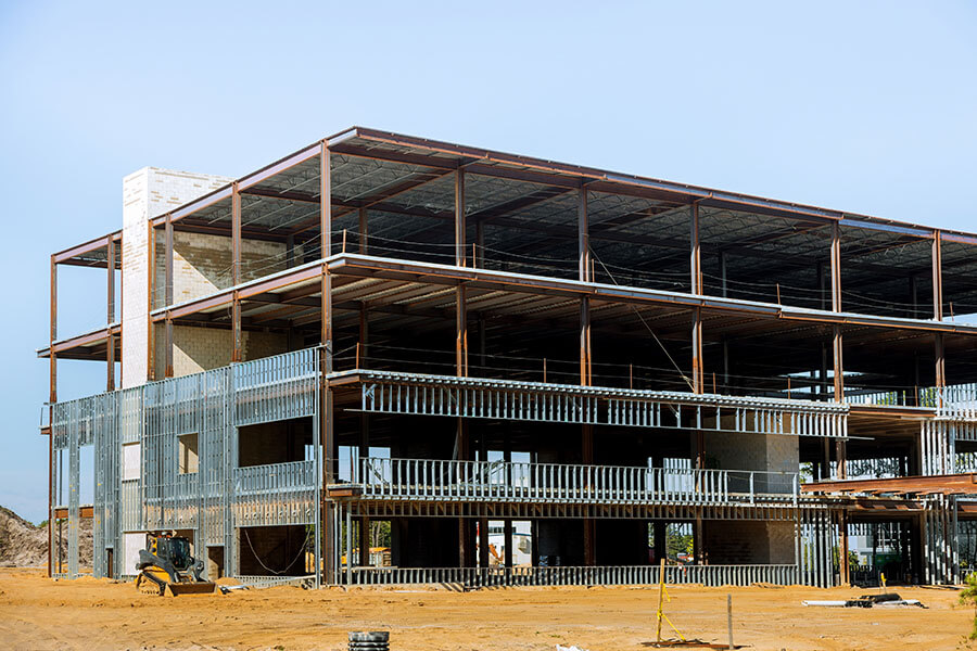 Estructura metálica de edificio